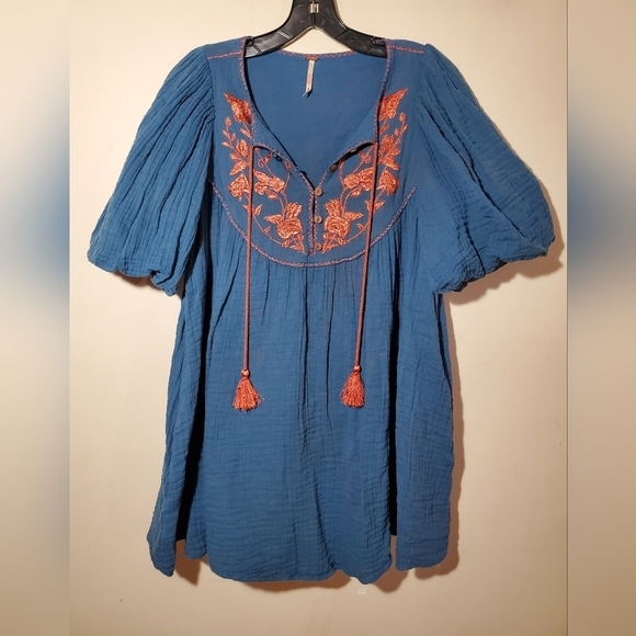 Free People Rosa Linda Embroidered Dress Size XS - Picture 5 of 8